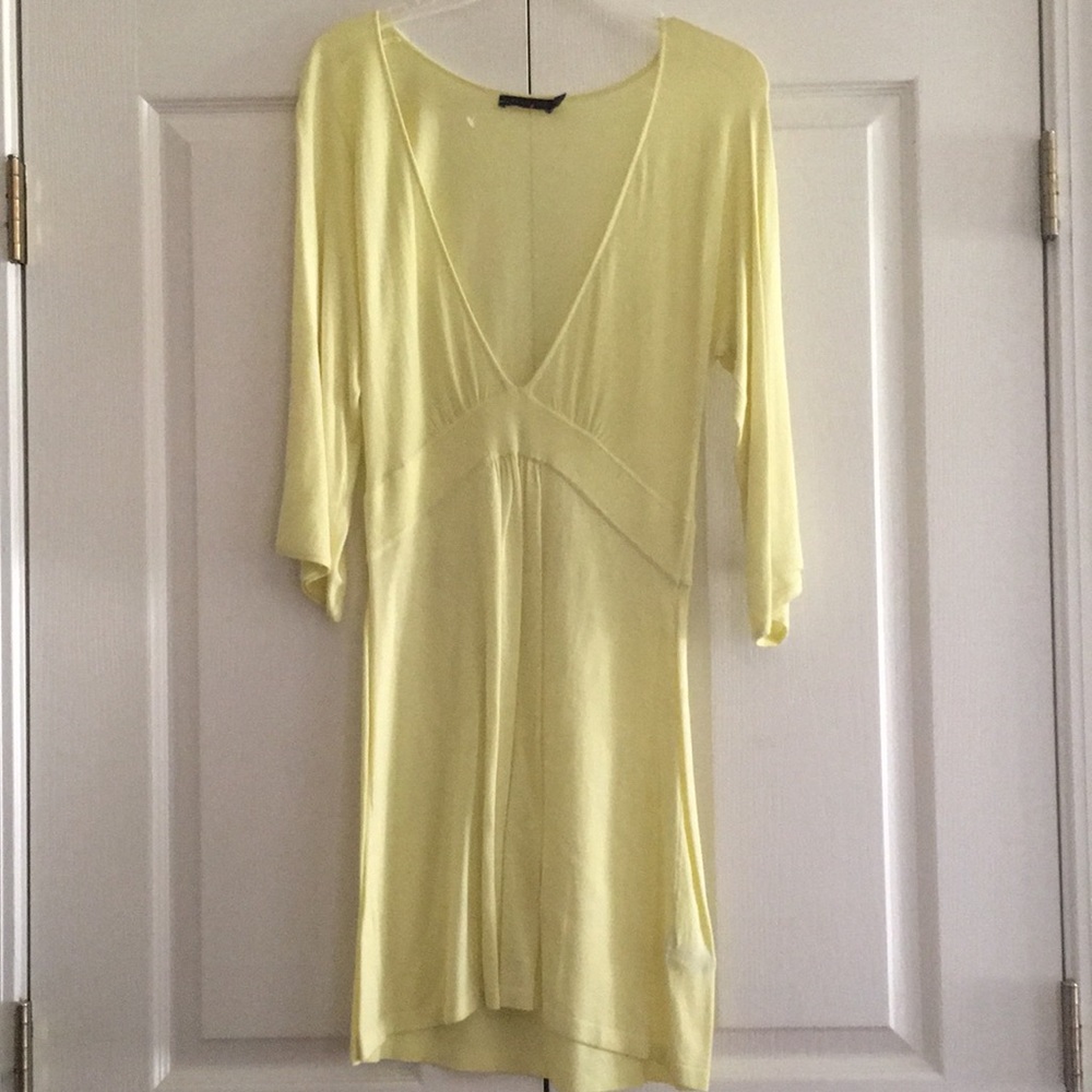 Lime Yellow-green Spring Sweater Dress